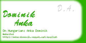 dominik anka business card